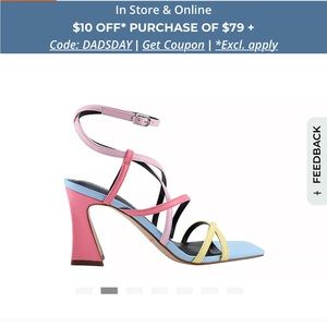 Colorful Marc fisher heels (worn once)
